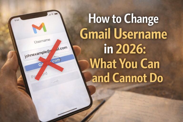 How to Change Gmail Username in 2026