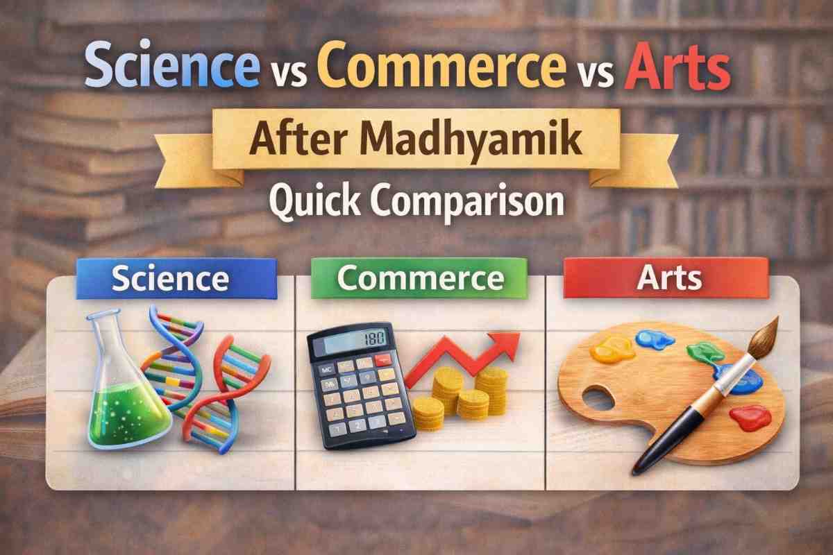 Science vs Commerce vs Arts After Madhyamik