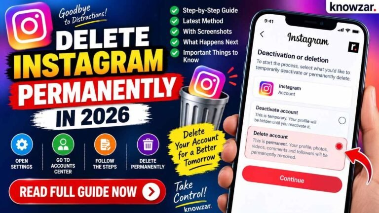 Delete Instagram Account Permanently